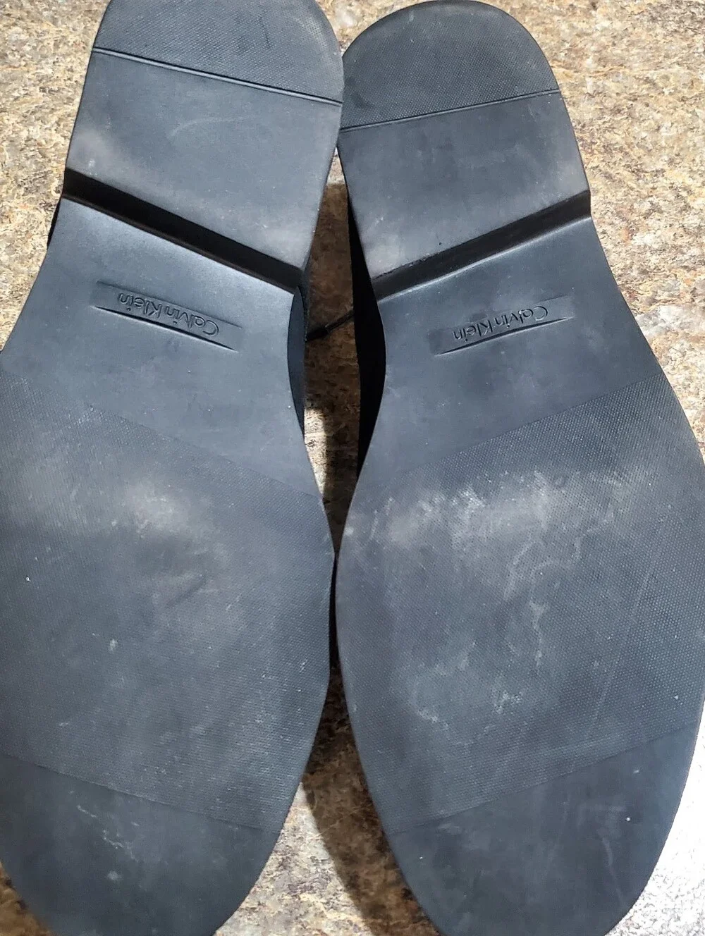 CALVIN KLEIN FAUSTINO SUEDE BLACK OXFORD SHOES. MEN S, 9. NEWER